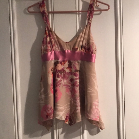 GAP Tops - Gap Silk chiffon flowy handkerchief hem summer top